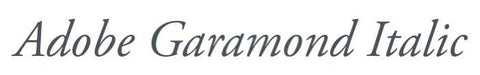 Adobe Garamond Italic